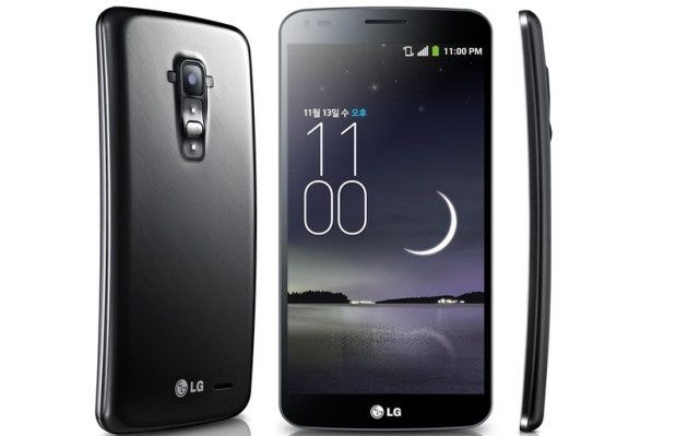 LG G Flex smartfon front