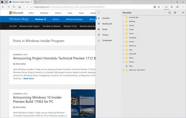 Windows 10 edge