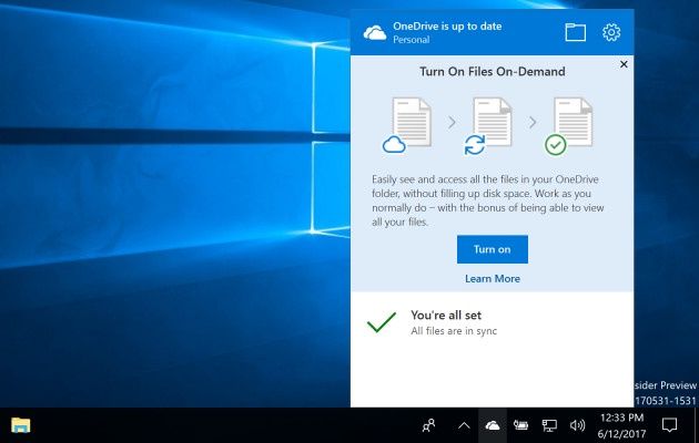 Windows 10 OneDrive