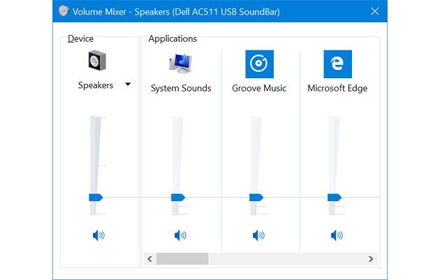 Windows 10 Fall głośność