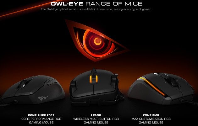 Roccat Owl-Eye myszki
