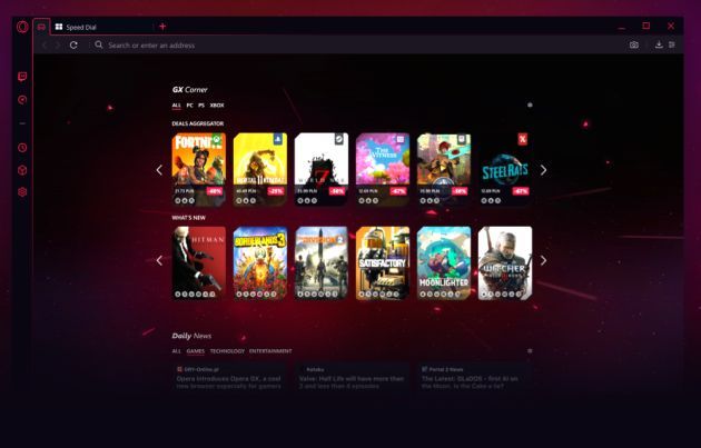 Opera GX Corner