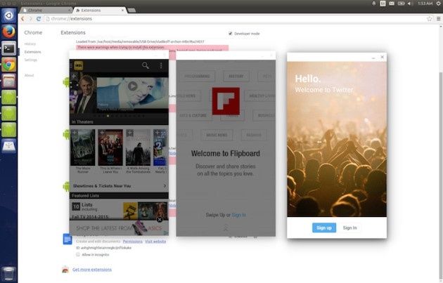 Android aplikacje działają na przeglądarce Chrome