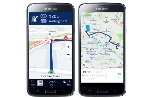 Nokia HERE Maps Samsung Galaxy