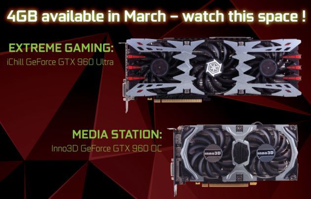 Inno3D GeForce GTX 960 - karty graficzne w wersji z 4 GB pamięci