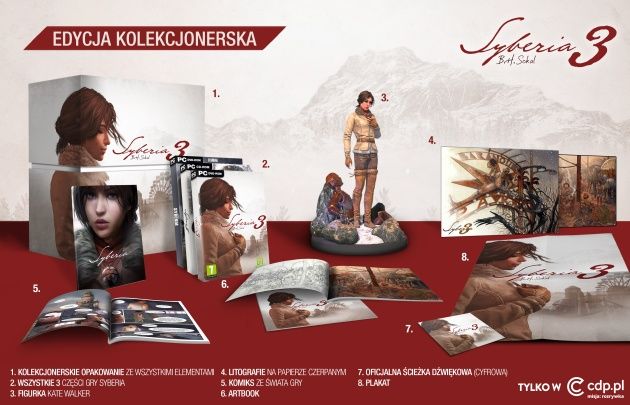 Edycja kolekcjonerska gry Syberia 3
