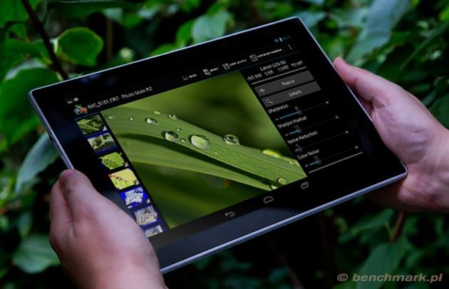 Tablet edycja zdjęć przykład