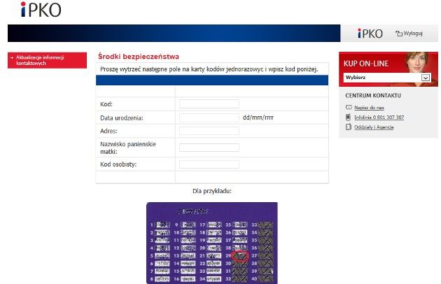 eset ipko pko bp fałszywa strona prośba o wpisanie kodów