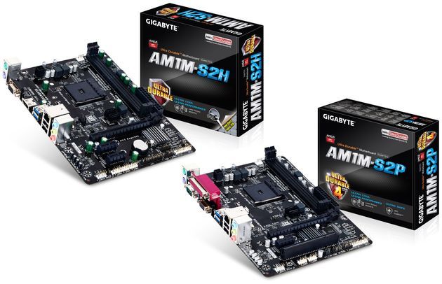 Gigabyte GA-AM1M-S2H i S2P płyty główne