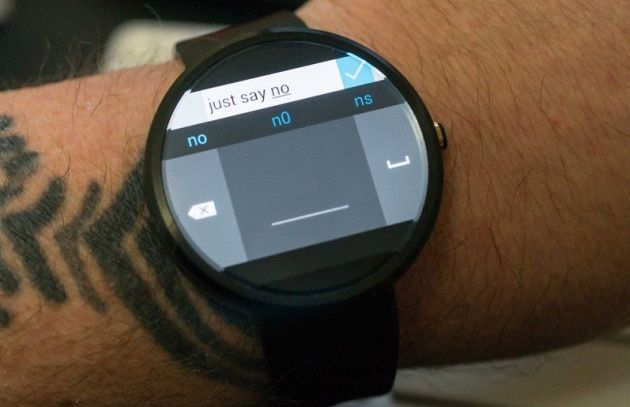 SmartWatch Android Wear klawiatura