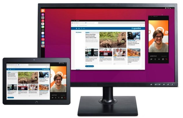 BQ Aquaris M10 Ubuntu Edition monitor