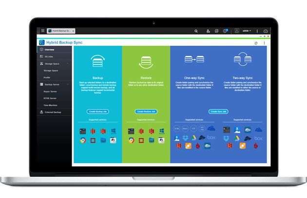 Hybrid Backup Sync laptop
