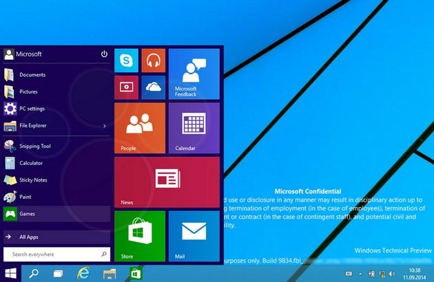 Windows 9 screeny