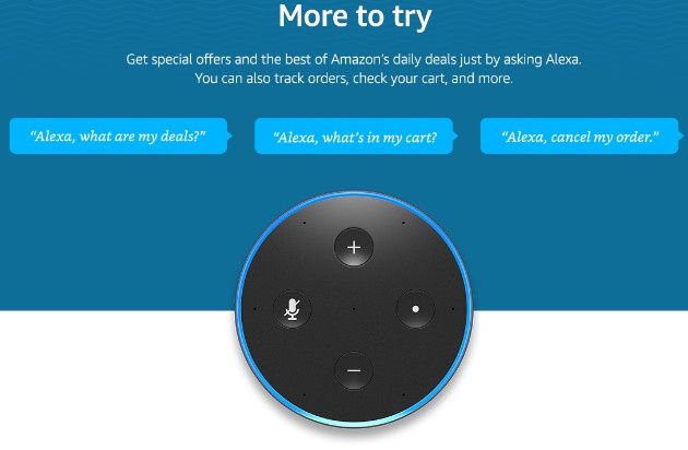 Alexa Shopping info
