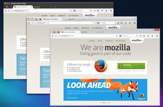 mozilla firefox projekt interfejs australis wygląd windows linux mac