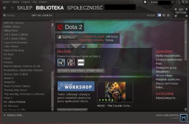 steam klient linux ubuntu cyfrowa dystrybucja
