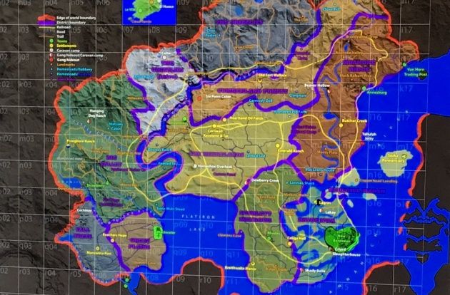 Red Dead Redemption 2 mapa przeciek