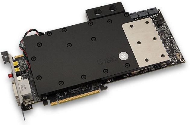 EK Water Blocks EK-FC7990 blok wodny Radeon HD 7990 karta graficzna zdjęcie montaż