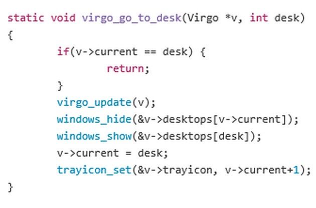 Virgo kod