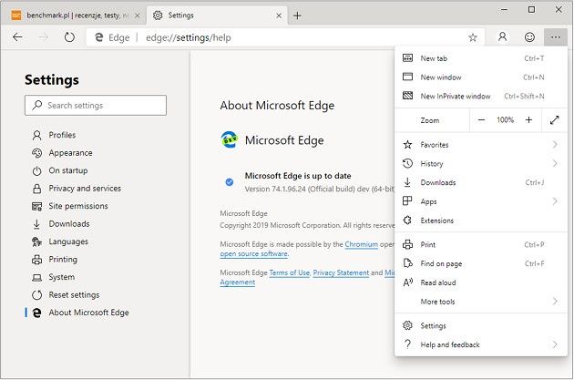 Edge screen