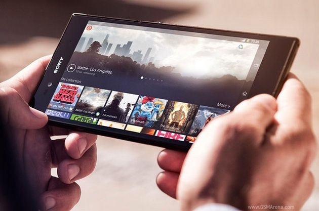 Sony Xperia Z Ultra phablet poziomo