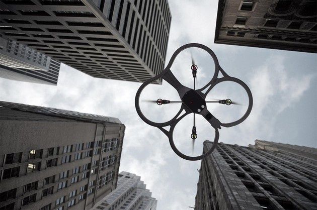 dron budynki
