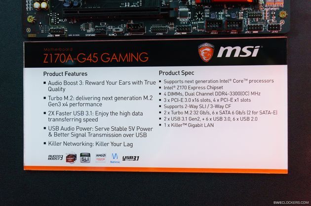 MSI Z170A-GD45 Gaming płyta główna