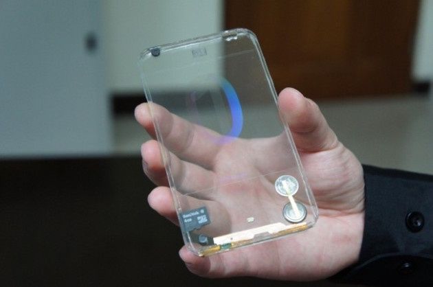 Samsung smartfon z przezroczystym ekranem