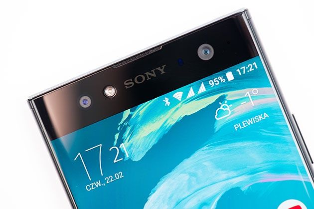Sony Xperia XA2 Ultra - ramka górna, aparat przedni z diodą