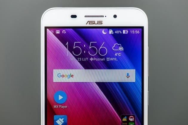 asus zenfone max przód góra