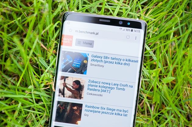 Galaxy Note 8 - wyświetlacz