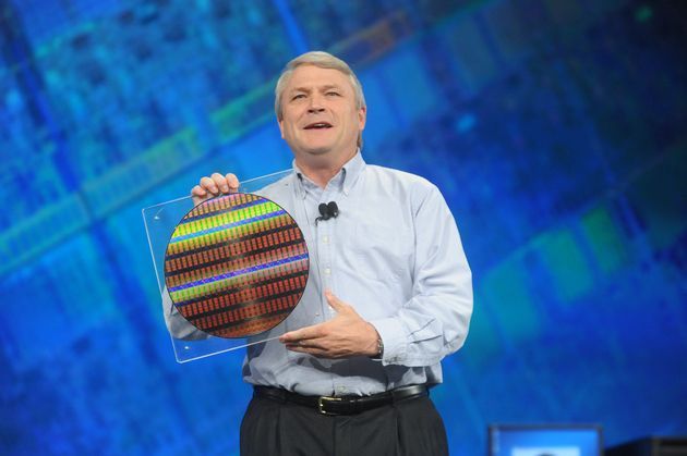 Intel wafel krzemowy prezentacja