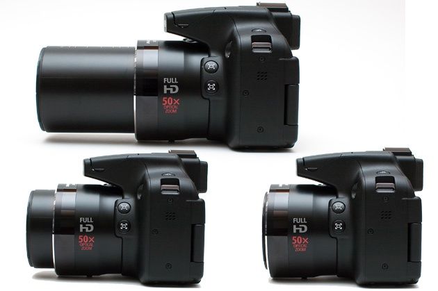 Canon Powershot SX50 HS zoom pozycje