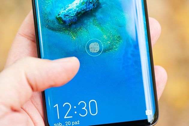 Huawei Mate 20 Pro czytnik linii papilarnych w ekranie