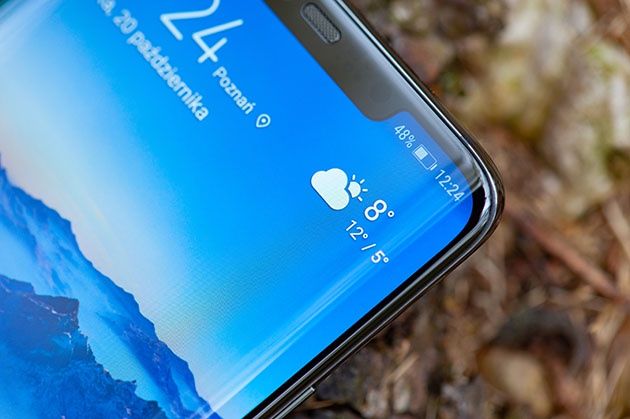 Huawei Mate 20 Pro zaokrąglone rogi ekranu