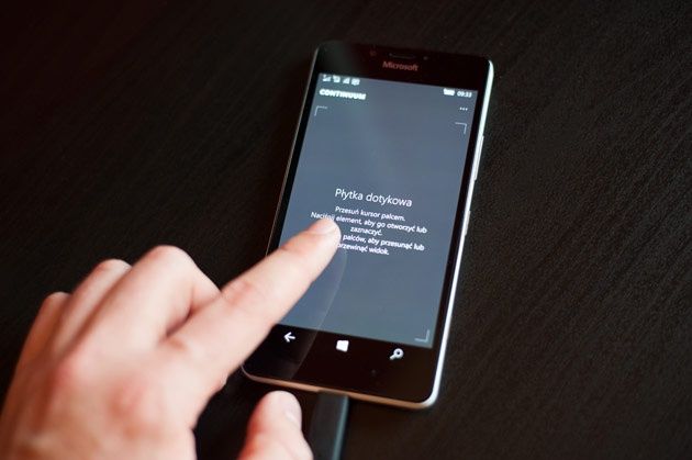 Microsoft Continuum - Lumia 950 touchpad