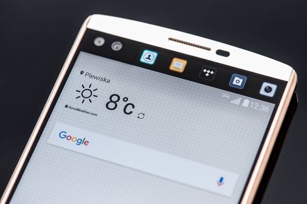 LG V10 - drugi wyświetlacz