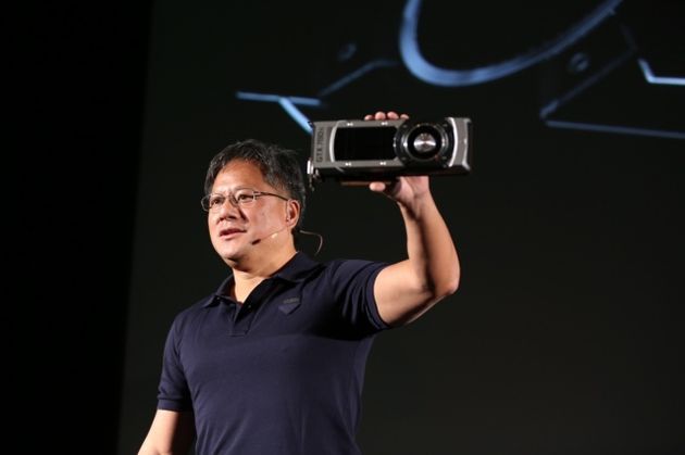 Jen Hsun Huang - prezentacja karty graficznej GeForce