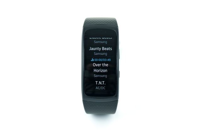 Samsung Gear Fit 2  lista utworów