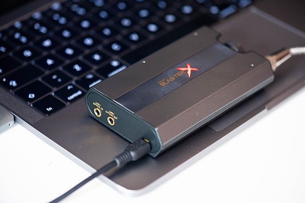 Sound BlasterX G6 - wejście optyczne