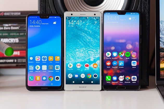 Huawei P20 Lite vs Sony Xperia XZ2 vs Huawei P20 Pro