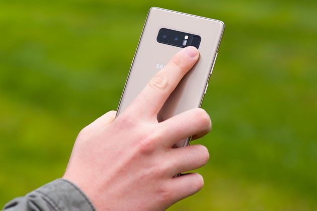 Galaxy Note 8 - skaner linii papilarnych