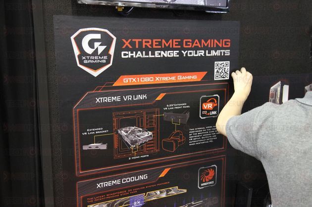 Gigabyte GeForce GTX 1080 Xtreme Gaming - VR Link