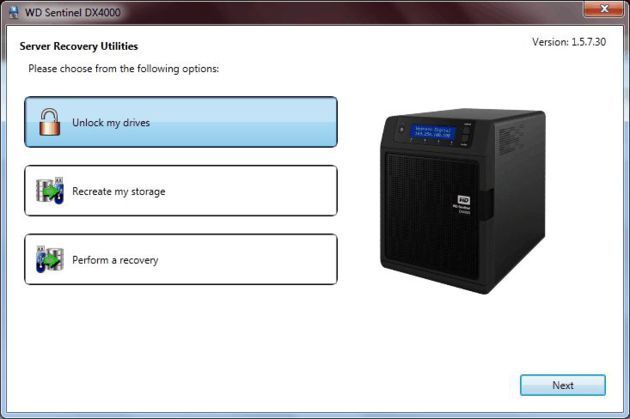 WD Sentinel DX4000 - konfiguracja