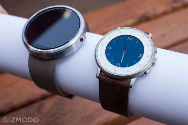 Pebble Time Round Moto 360