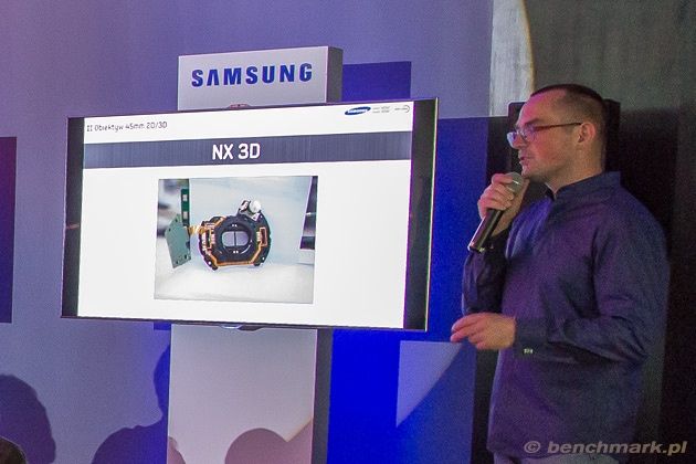 Samsung 45 mm 2D/3D konstrukcja obiektyw