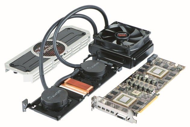 AMD Radeon R9 295X rozebrana karta