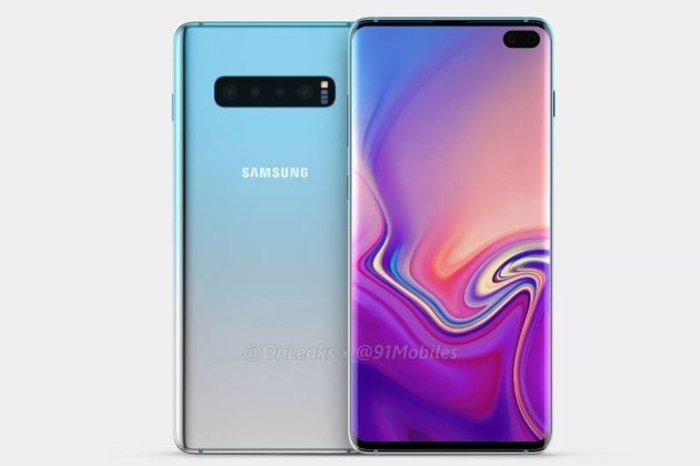 Galaxy S10+ smartfon render