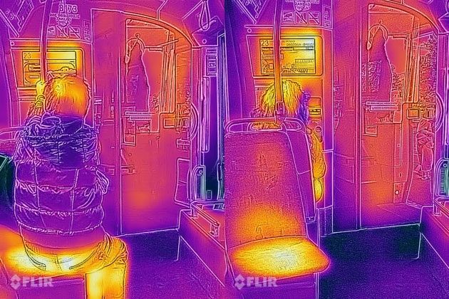 CAT S61 kamera termowizyjna ślady termiczne