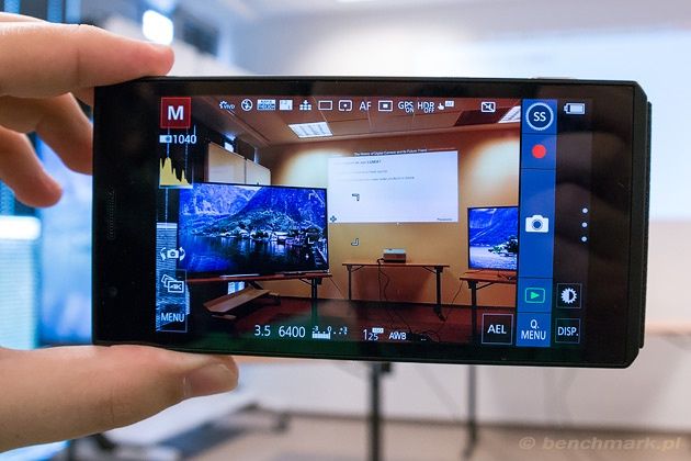 Panasonic Lumix CM1 menu aparat